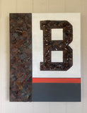 Cleveland Browns ~ Cleveland Lake Erie Beach Glass Art