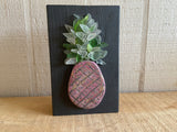 Pink Pineapple on Salvage Wood