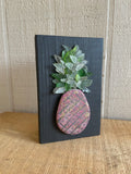 Pink Pineapple on Salvage Wood