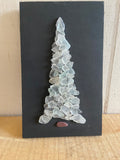 White Beach Glass Tree on Salvage Wood