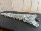 White Beach Glass Tree on Salvage Wood