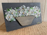 Beach Glass Flowers on Salvage Wood