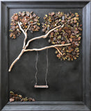 “Free Fall” Tree in Vintage Frame