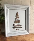 Driftwood and Metal Tree in Vintage Frame