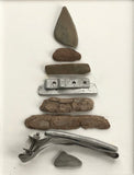 Driftwood and Metal Tree in Vintage Frame