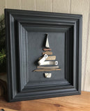 Driftwood and Metal Tree in Vintage Frame
