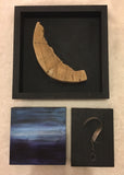 "Somewhere" 12 x 12 Original Art Driftwood Moon