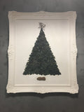 "The Classic Tree" ~ Black Glass in Elegant Vintage Frame