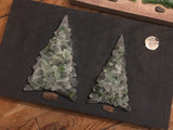 Teal Trees on Salvage Wood