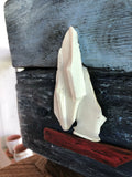 Sailboat Landscape on Salvaged Wood