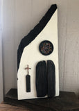 White Chapel on Salvage Wood