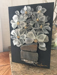 Beach Glass Daisies on Salvage Wood - Small
