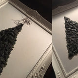 "The Classic Tree" ~ Black Glass in Elegant Vintage Frame