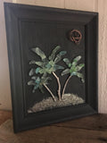 Beach Glass Palm Trees - Framed
