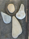 Original 5 x 7 1/2  Stone Angel on Salvage Wood