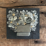Small Beach Glass Daisies on Salvage Wood
