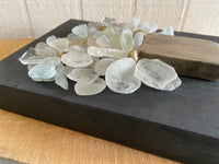 Beach Glass Flowers on Salvage Wood
