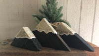 Driftwood Mountains on Salvage Wood