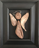 Driftwood Angel in 8x10 Vintage Frame