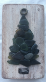 Original 3x5 Black Beach Glass Tree on Driftwood