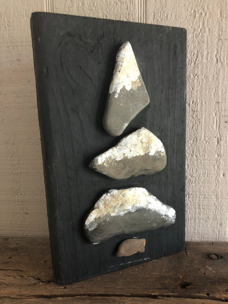 Stone Tree on Salvage Wood